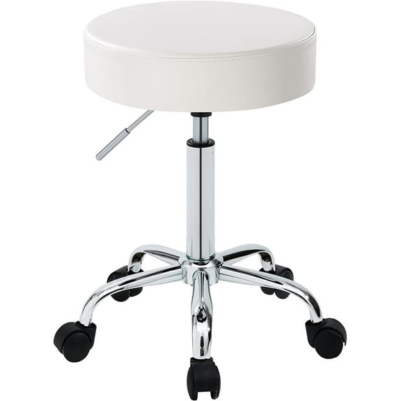 Duhome Elegant Lifestyle Medical Spa Adjustable Swivel Stool, White