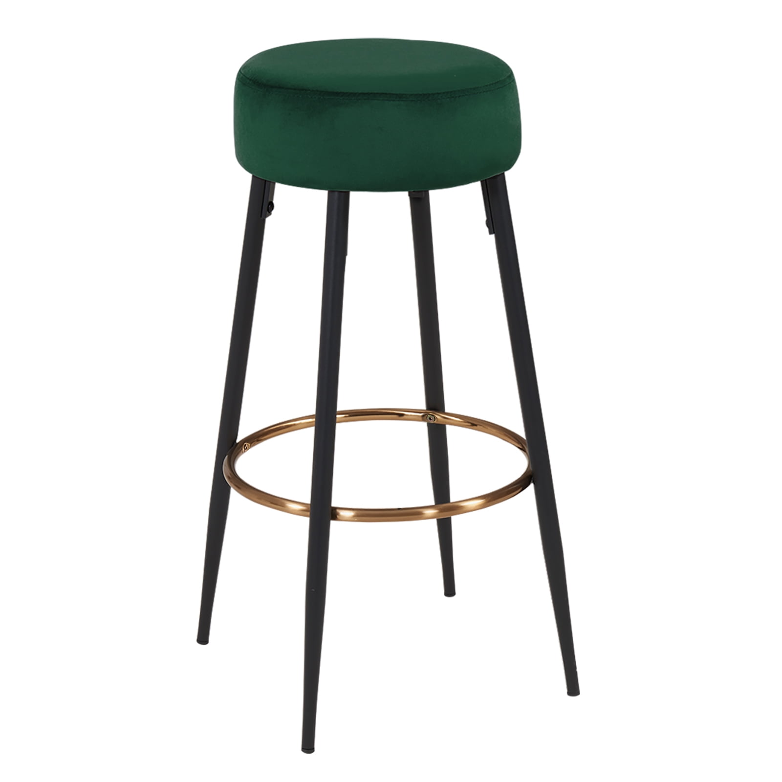 Duhome Elegant Lifestyle Modern 30" Round Velvet Bar Stool Upholstered ...