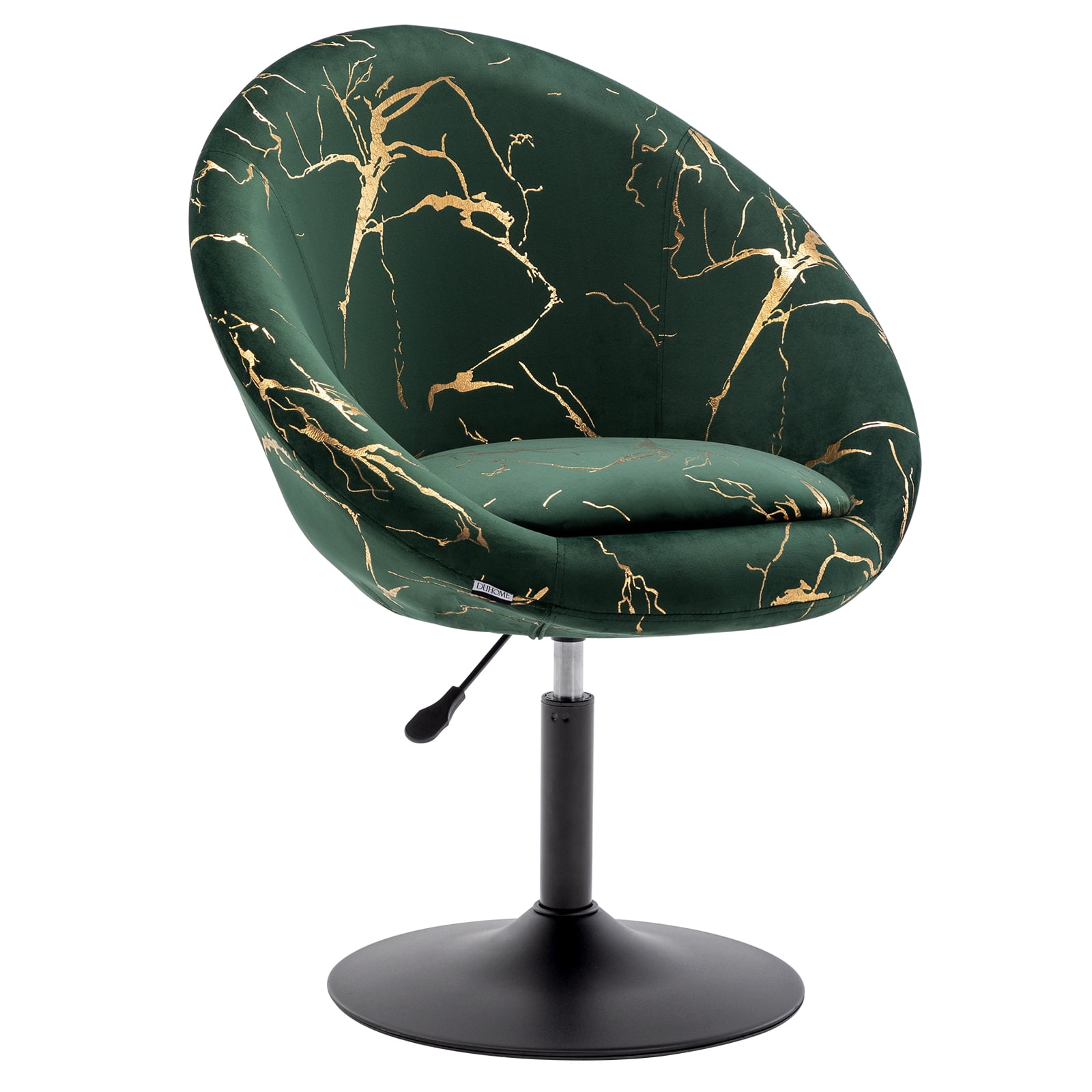 Duhome Velvet Accent Chair with Bronzing Fabric, Dominican - Main Image
