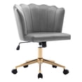 thumbnail image 1 of Duhome Home Office Chair Task Chair Velvet Swivel Gray 1 Pcs, 1 of 7