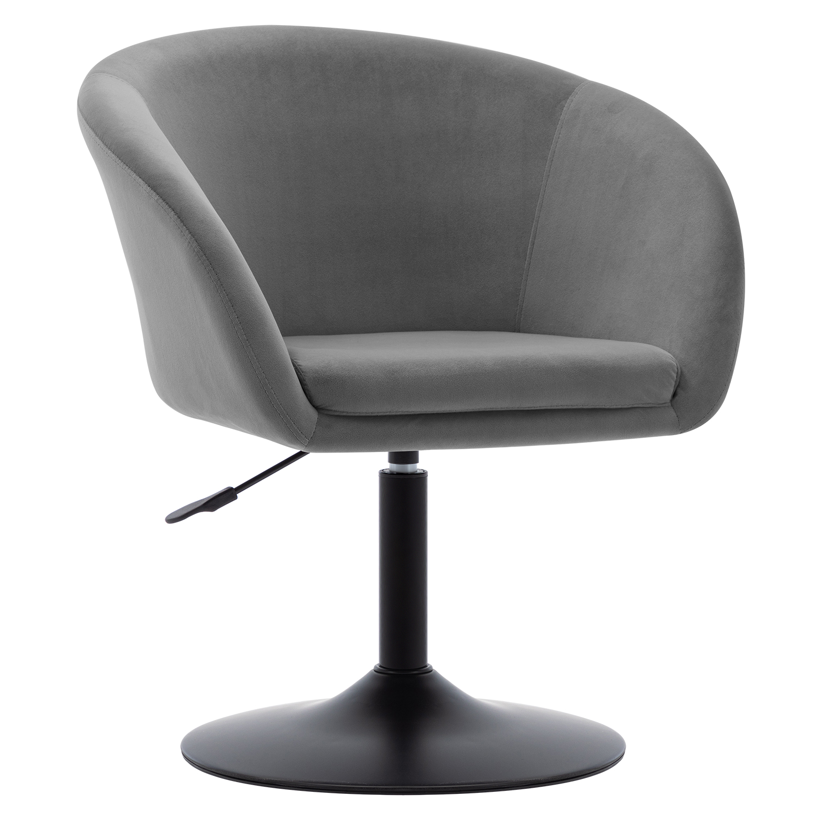 Duhome Makeup Vanity Chair Accent Chairs Comtenporary Lounge Chair Adjustable Modern Round Tufted Back Swivel Grey Velvet - image 1 of 7