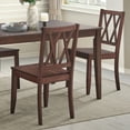 thumbnail image 1 of Duhome Rubberwood Dining Chairs Set of 2, Farmhouse Dining Room Chairs Cross Back Side Chairs for Kitchen, Walnut, 1 of 7