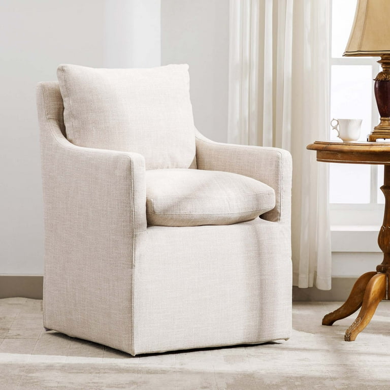 Slipcovered dining armchair sale