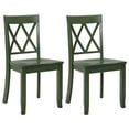 thumbnail image 1 of Duhome Solid Wood Dining Chairs Set of 2 Modern Cross Back Chairs for Kitchen, Dining Room,Green, 1 of 7