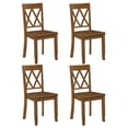 thumbnail image 1 of Duhome Solid Wood Dining Chairs Set of 4 Modern Cross Back Chairs for Kitchen, Dining Room,Walnut, 1 of 6