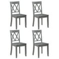 thumbnail image 1 of Duhome Solid Wood Dining Chairs Set of4 Modern Cross Back Chairs for Kitchen, Dining Room,Grey, 1 of 6
