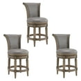 thumbnail image 1 of Duhome Solid Wood Swivel Barstool with High Backrest,Wrap-Around Footrest,Antique Oak, 1 of 6