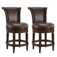 thumbnail image 1 of Duhome Solid Wood Swivel Barstool with High Backrest,Wrap-Around Footrest,Dark Walnut, 1 of 1