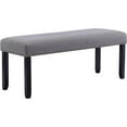 thumbnail image 1 of Duhome Upholstered Bench with Nailhead Trim, Dining Bench Entryway Bench End of Bed Bench Footstool with Wood Legs, Linen Gray, 1 of 9