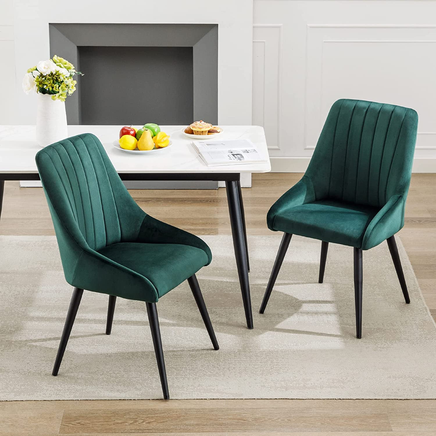 Walmart velvet dining chairs discount
