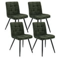 thumbnail image 1 of Duhome Velvet Dining Chairs Set of 4, Modern Design Chairs with Metal Legs Side Chairs, Green, 1 of 8
