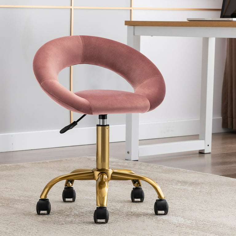 Velvet rolling stool deals
