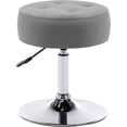 thumbnail image 1 of Duhome Velvet Vanity Makeup Chair Stool Height Adjustable Swivel Round Ottoman for Closet Bedroom Gray 1 PCS, 1 of 8