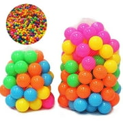 Duixinghas 100Pcs Ball Pit Balls Colorful Ocean Ball for Babies Kids Children Soft Balls for Birthday Parties Events Playground Games Pool
