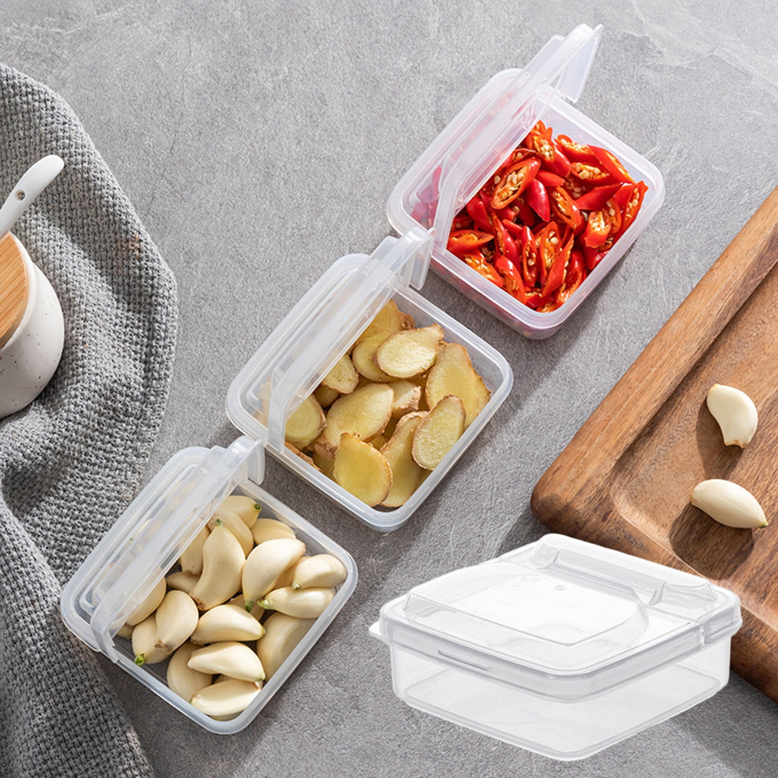 Duixinghas Refrigerator Cheese Storage Box with Airtight Lid Clear