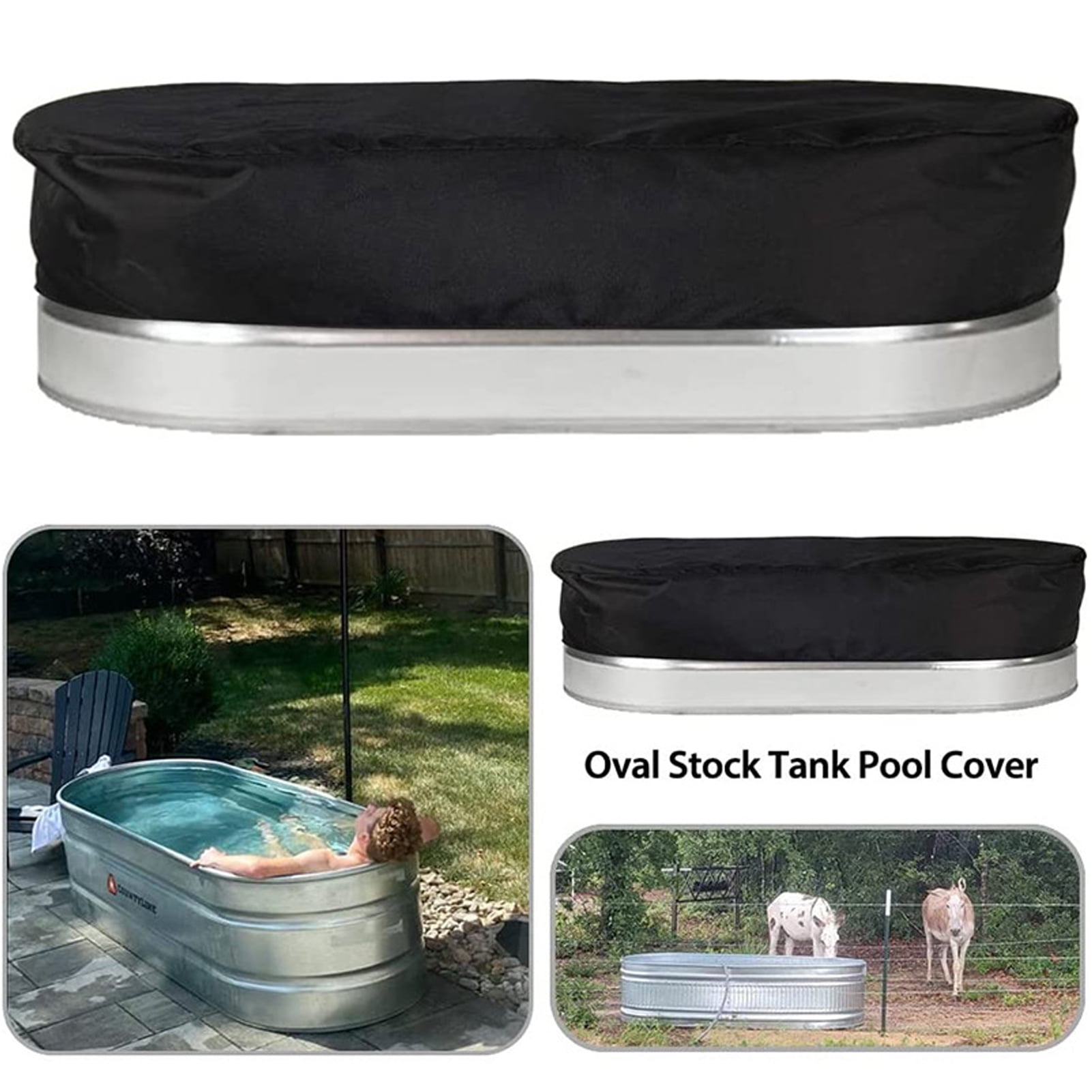 Duixinghas Tub Cover Heavy Duty Drawstring UV Proof Waterproof Outdoor