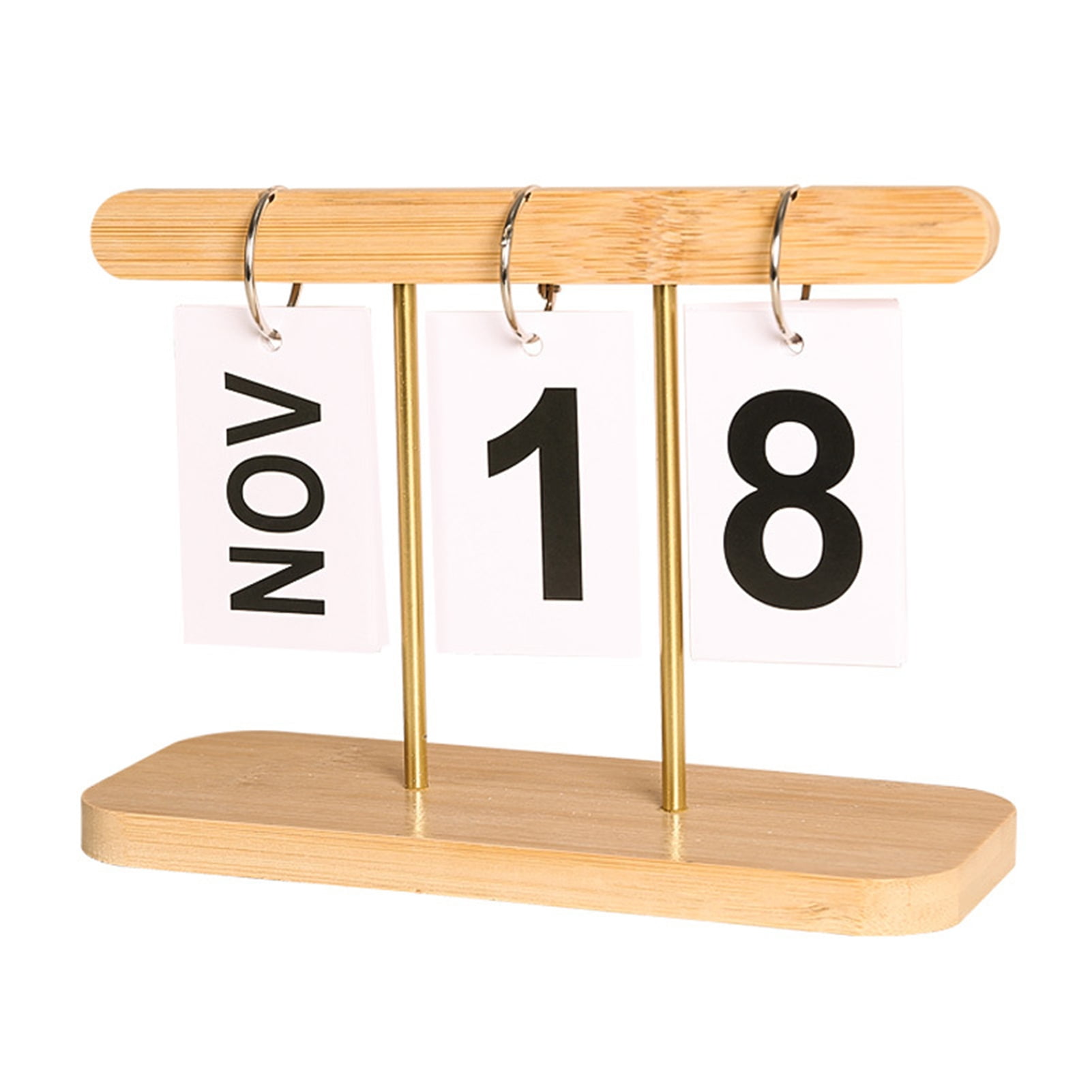 Duixinghas Wooden Flipping Calendar Large Number Display Home Office ...
