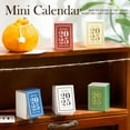 Dujiujun 2025 Desk Calendar Mini Book Shape Compact Portable Retro