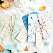 Dujiujun 30Pcs Scrapbook Paper Textured Handmade Paper Sheets DIY Craft Project Paper for Card Making Journals Decor