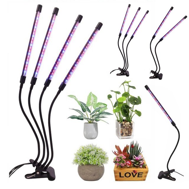 Dujiujun Full Spectrum Plant Grow Light with Clip Dimmable PlugPlay