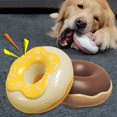 thumbnail image 1 of Dujiujun Interactive Donut Dog Chew Toy with Built-in Sound Teeth-grinding Bite Resistant Relieve Boredom Food-grade Pet Toys, 1 of 8