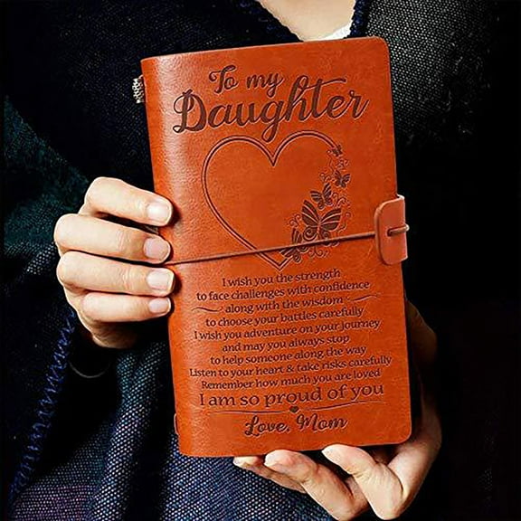 Dujiujun Journal Notebook Smooth Writing Premium Thickened Page Faux Leather Handmade Recipe Book Monthly Planner