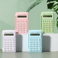 thumbnail image 1 of Dujiujun Mini Calculator Cover 8 Digits Big Buttons Large LCD Display Battery Operated Portable Student Finance Desktop Calculator Office Supplies, 1 of 8