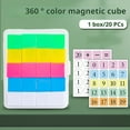 thumbnail image 1 of Dujiujun Toddler Magnetic Building Block Toy 360-Degree Rotation Rounded Edge Burr Free Educational Sensory Magnet Toy for Kids, 1 of 7