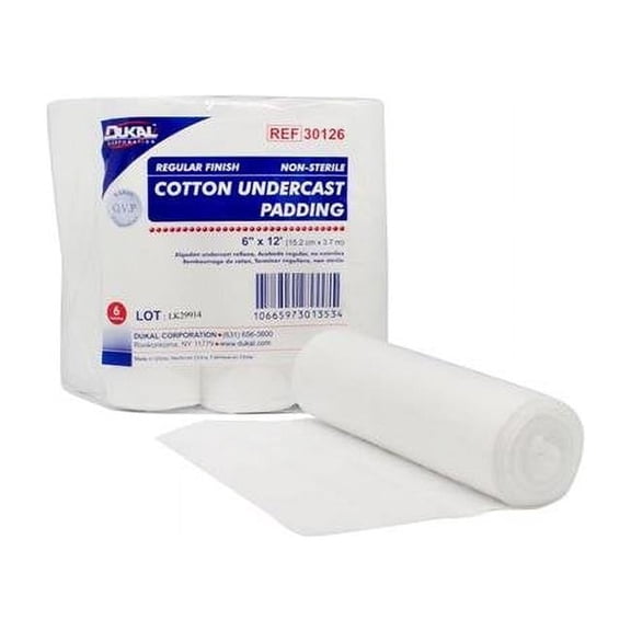 Dukal 30126 6 in. x 4 yards Cotton Undercast Padding, Regular