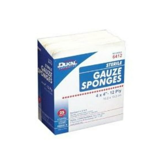 Dukal 6412 Gauze Sponge Box of 50