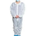 thumbnail image 1 of Dukal Adult Disposable Coverall White X-Large 5 Ct, 1 of 1