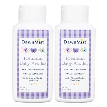Dukal BP35C DawnMist Baby Powder, Premium, 3.5 oz., Full Case (Pack of 2)