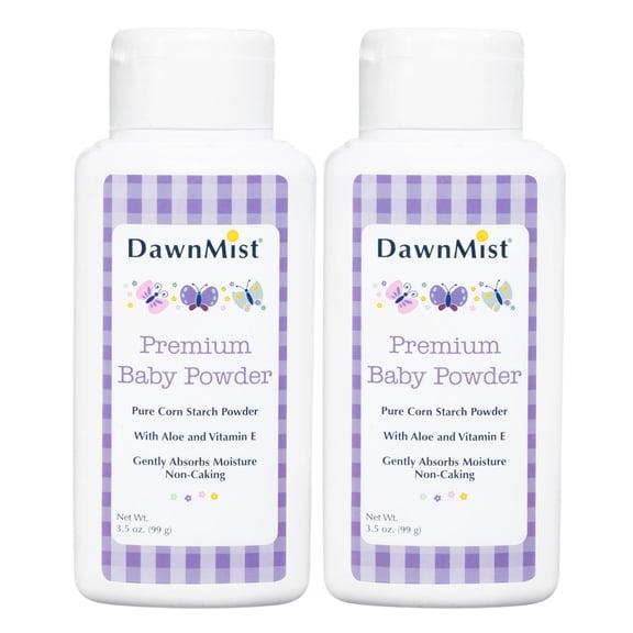Dukal BP35C DawnMist Baby Powder, Premium, 3.5 oz., Full Case (Pack of 2)