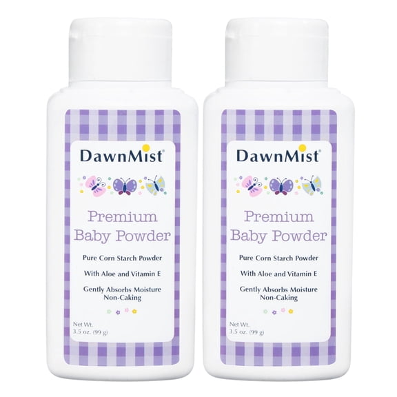 Dukal BP35C DawnMist Baby Powder, Premium, 3.5 oz., Full Case (Pack of 2)