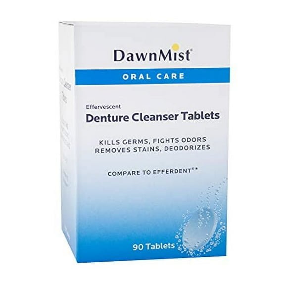 Dukal DawnMist Dental Appliance Cleaner; Denture Tablets, 90/bx