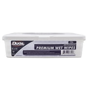 Dukal Premium Alcohol-Free Wet Wipes, Durable, 9 in x 13 in, 64 Count, 8 Packs, 512 Total