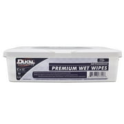 Dukal Premium Alcohol-Free Wet Wipes, Durable, 9 in x 13 in, 64 Count, 8 Packs, 512 Total
