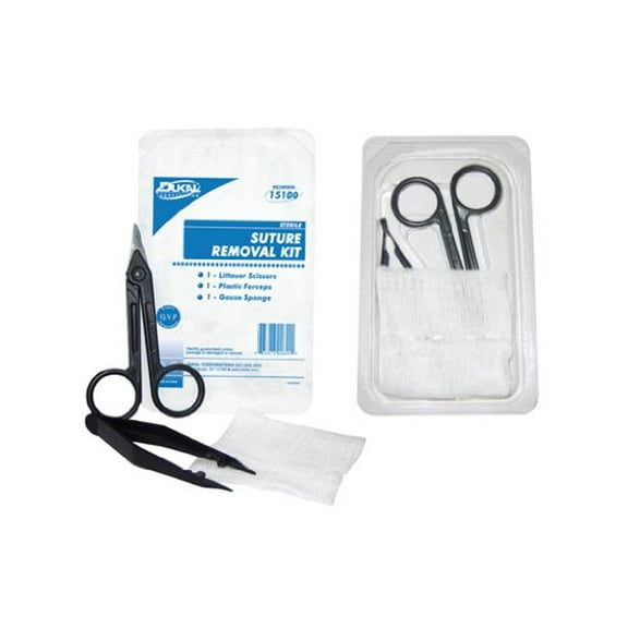 Dukal Sterile Suture Removal Kit, 1 Pack | Disposable & Hygienic for Safe Suture Removal