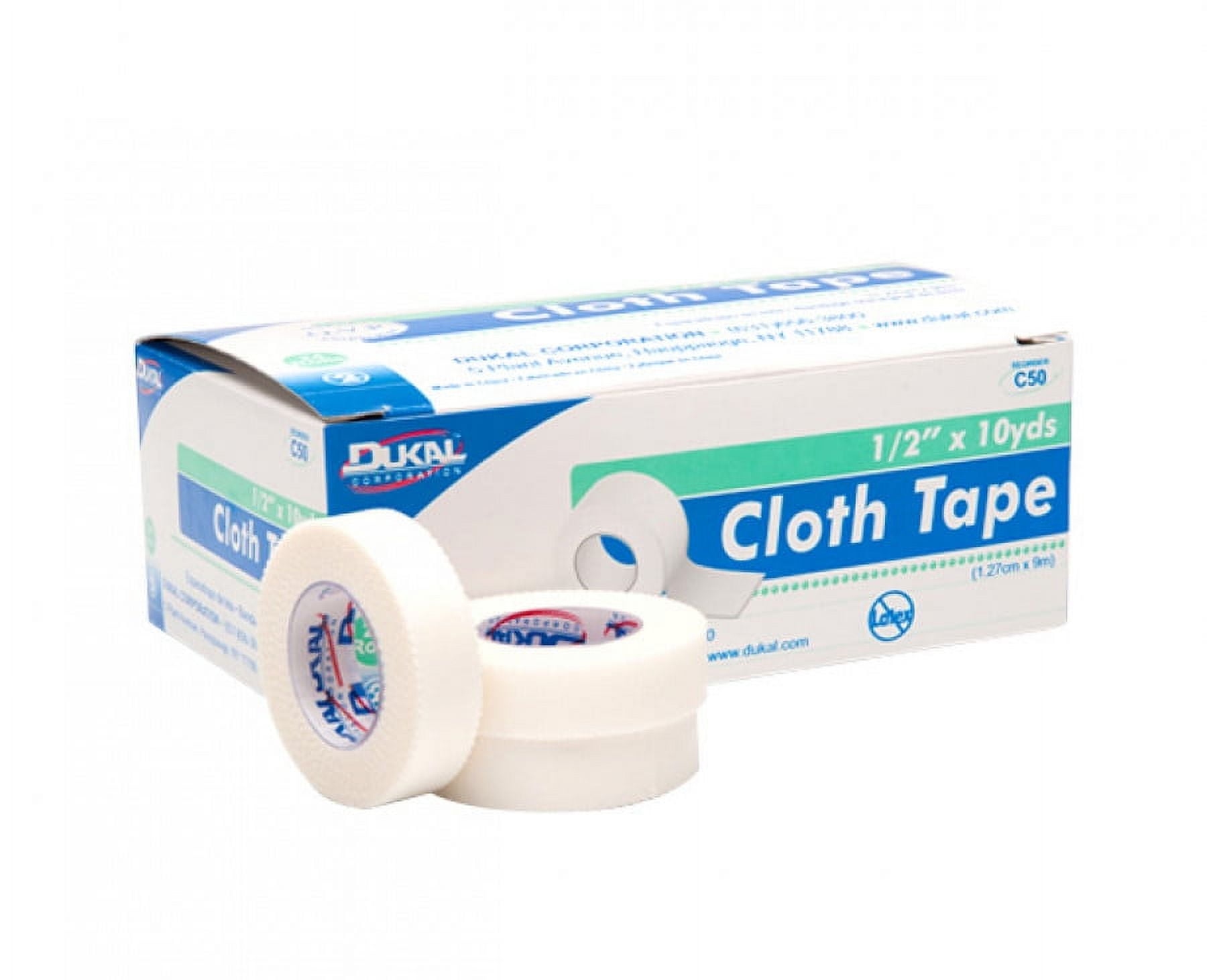 Dukal Surgical Cloth Tape - 1 inch x 10 yards, 12/Box