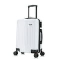 thumbnail image 1 of Dukap 20” Unisex Carry-On Hardside Spinner Luggage, White, 1 of 11