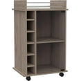 Dukat Bar Storage Display Cart with Wheels for Wine and Liquor