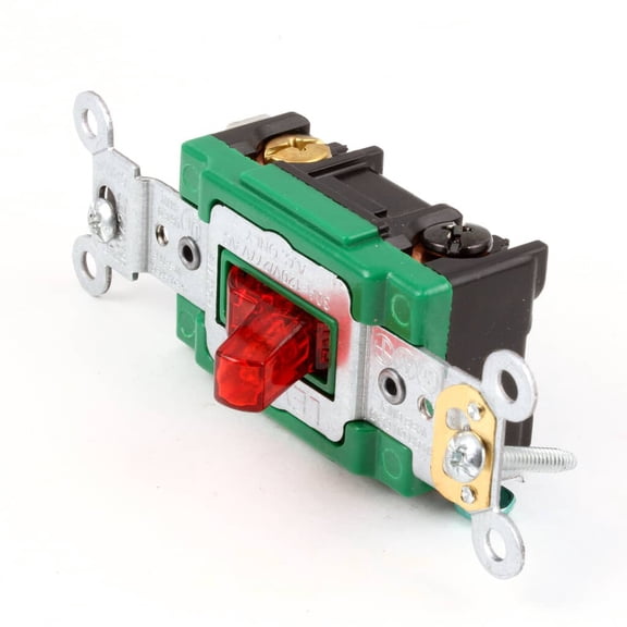 Duke 212792 Switch, 30 Amp Red Toggle 120-277V Ac 2