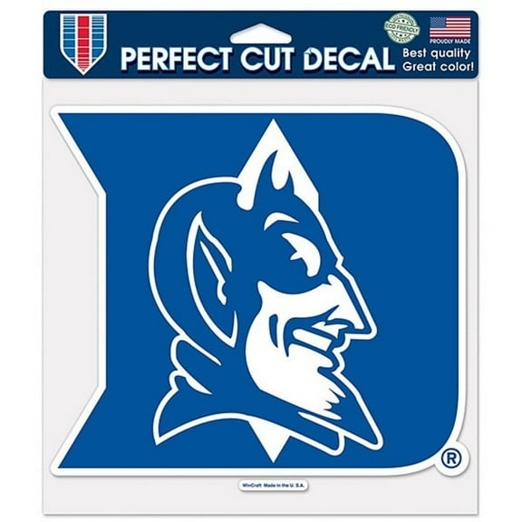 Duke Blue Devils Decal 8x8 Die Cut Color