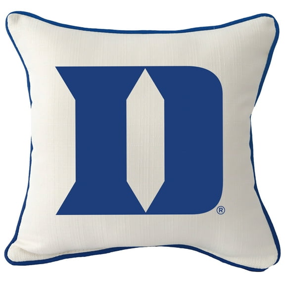 Duke Blue Devils Logo Square Piped Pillow