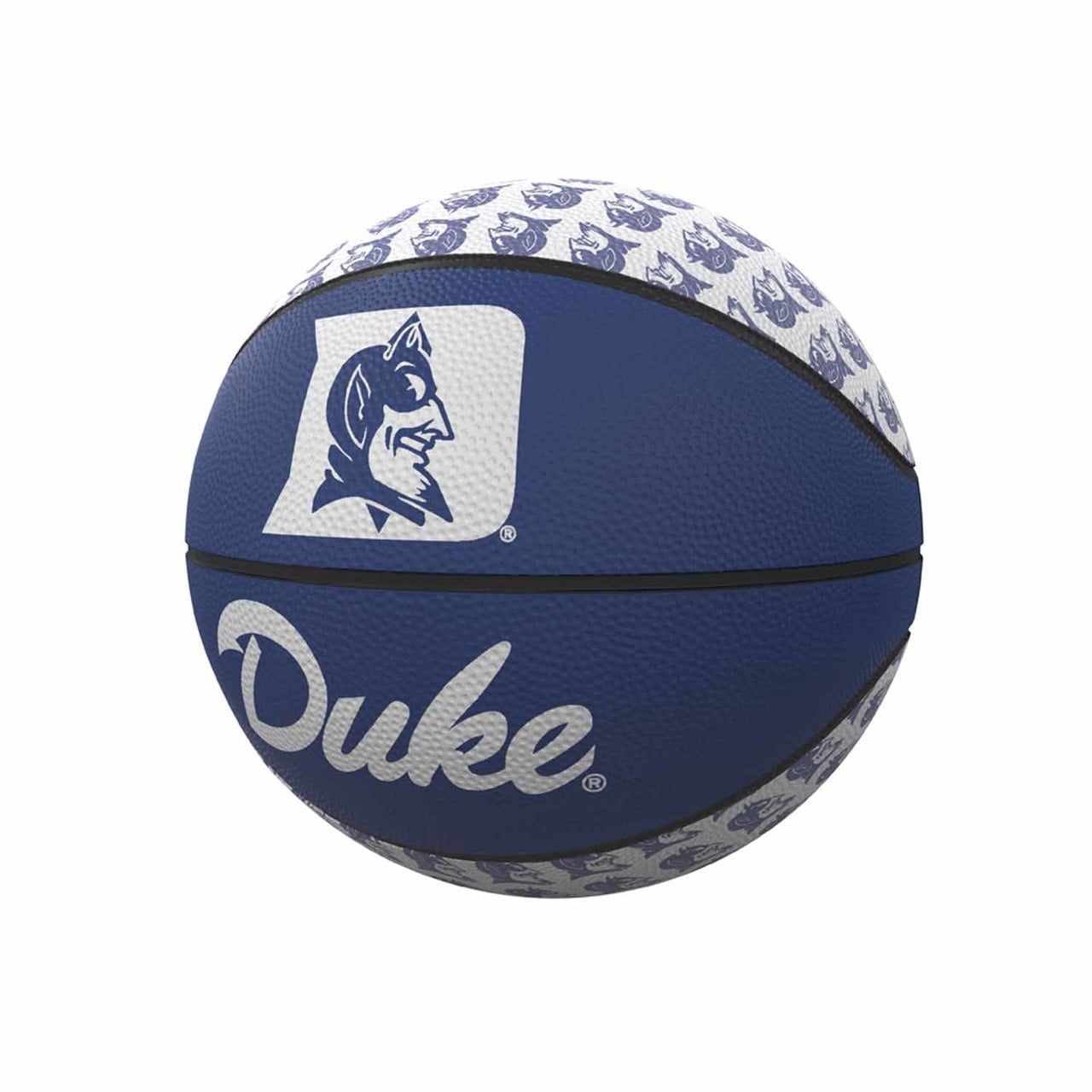 Duke Blue Devils Repeating Logo Mini-Size Rubber Basketball