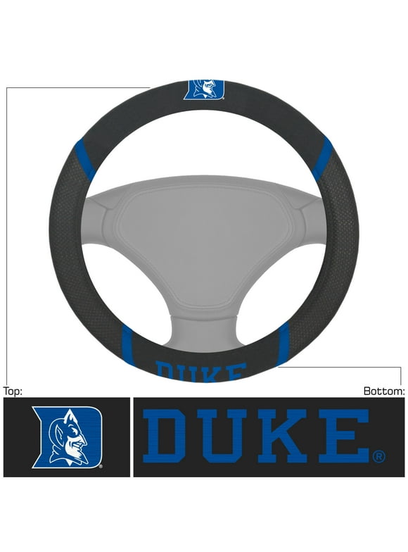 Duke Blue Devils Steering Wheel Cover Mesh/Stitched