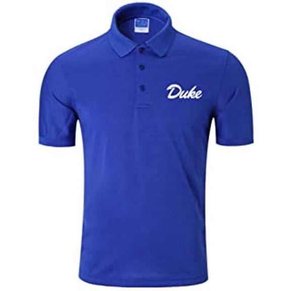 Duke Brand New Short-Sleeve Polo Shirt Cotton/Poly Luxury Blend, Embroidered Logo