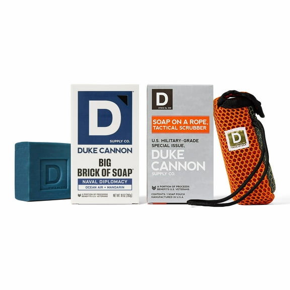 Duke Cannon Soap on a Rope Bath Sponge Set 1 pk