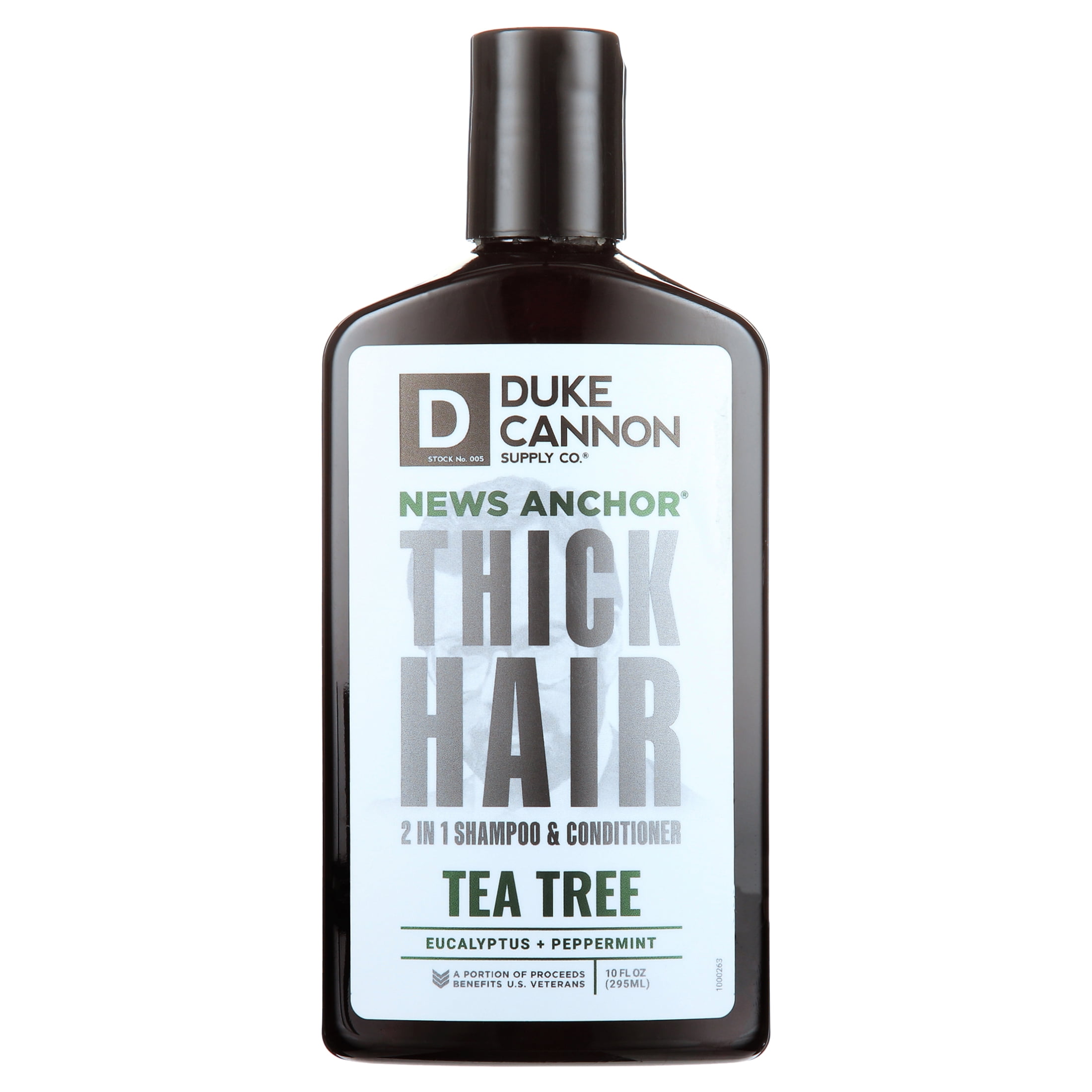 Duke Cannon 2-in-1 Hair Wash - Tea Tree & Peppermint Scent, 10 fl oz