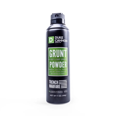 Duke Cannon 9019622 7 oz Grunt Powder Boot & Foot Powder